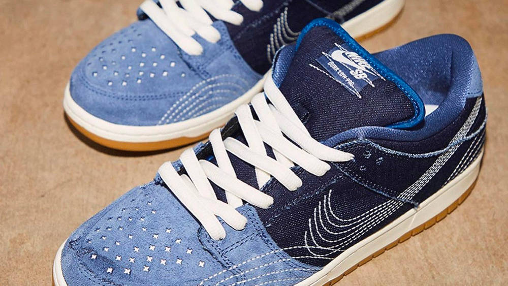 Image via size? Nike SB Dunk Low "Sashiko"