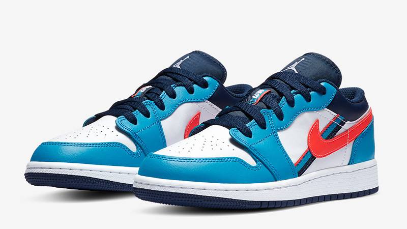 Jordan 1 Low Blue Red Where To Buy Cv42 100 The Sole Supplier