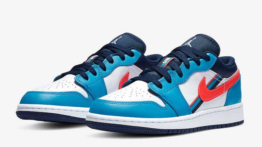 Jordan 1 Low Blue Red Where To Buy Cv42 100 The Sole Supplier