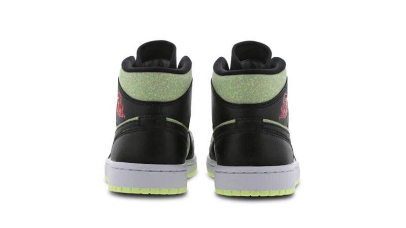 Jordan 1 Mid Black Barely Volt