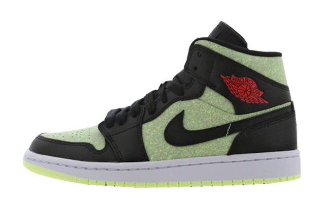 Jordan 1 Mid Black Barely Volt