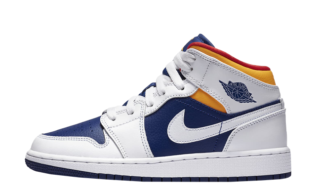 Jordan 1 Mid GS Royal Blue Laser Orange