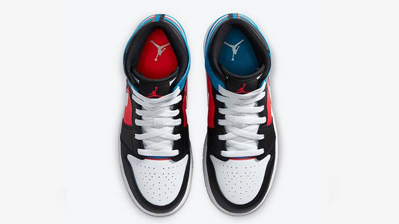 Jordan 1 Mid Tri Colour Ribbons CV4891-001 middle