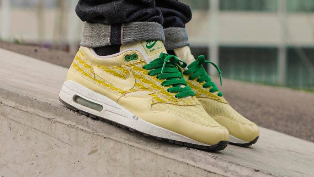 Image via Snupps Nike Air Max 1 Powerwall "Lemonade"