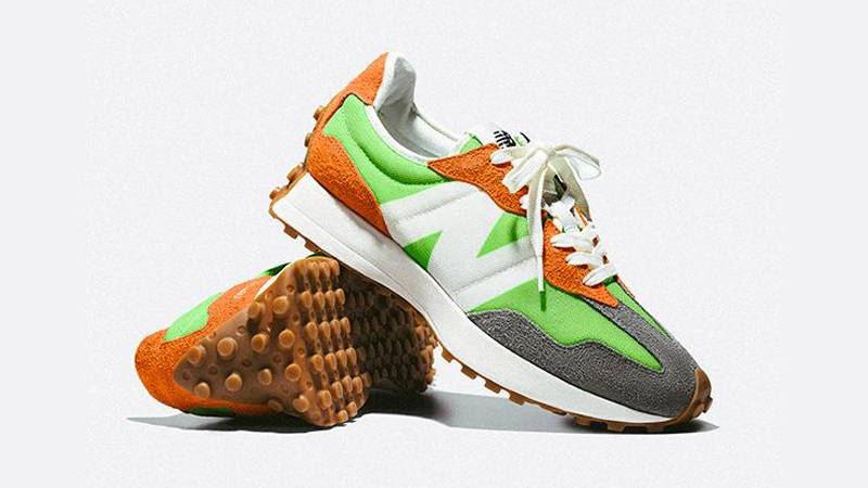 New Balance 327 Energy Lime Slanted