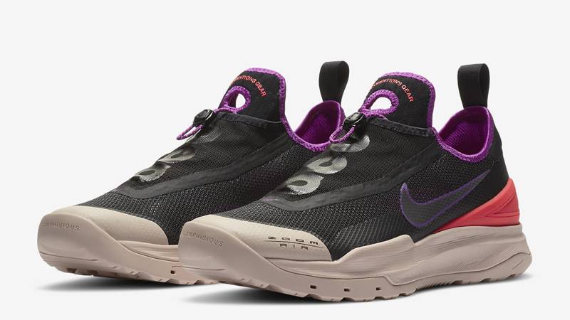 Nike ACG Air Zoom AO Black Laser Crimson Front