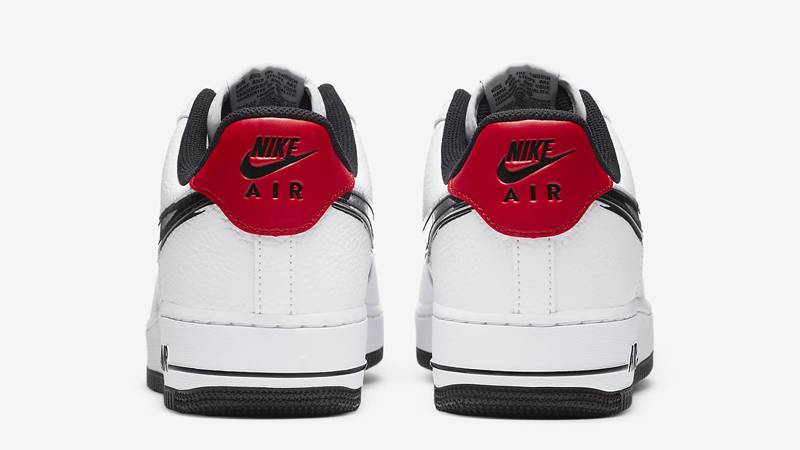 white & red air force 1 07 lv8 trainers