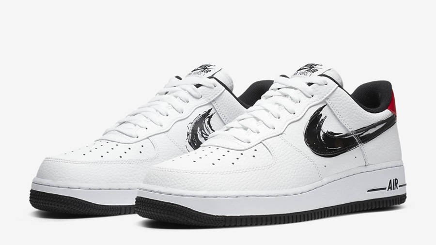 white & red air force 1 07 lv8 trainers