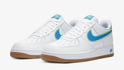 blue and green air force 1