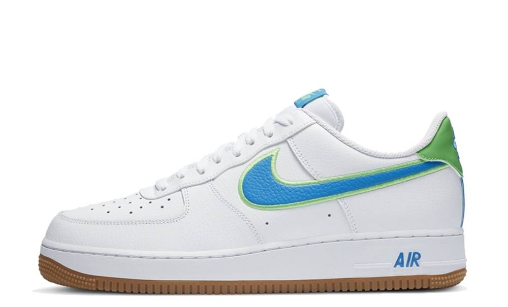 Nike Air Force 1 07 White Blue Green 