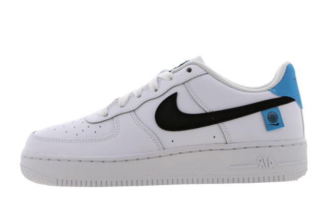 Nike Air Force 1 07 Worldwide GS White Blue Fury