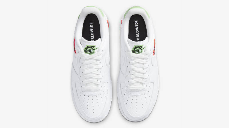 Nike Air Force 1 07 Worldwide White Flash Crimson