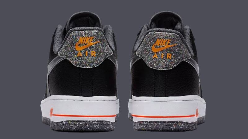 Nike Air Force 1 Crater Black Metallic Silver Back