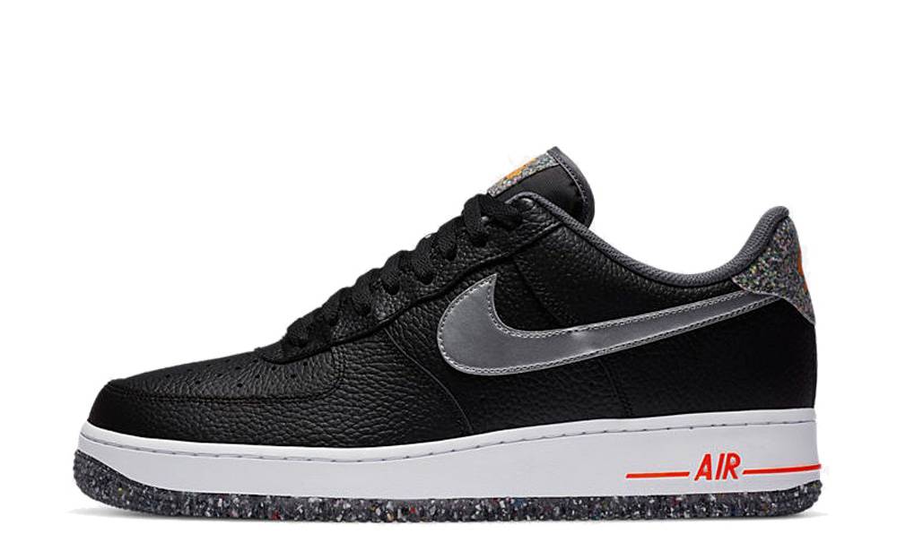 nike air force 1 black and silver
