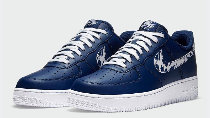 Nike Air Force 1 Low Animal Swoosh Navy Front