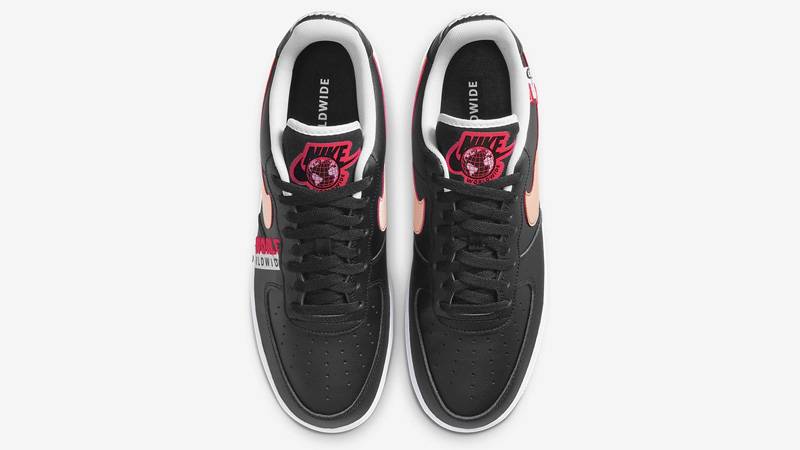 Nike Air Force 1 Low Worldwide Black Crimson CK6924-001 middle