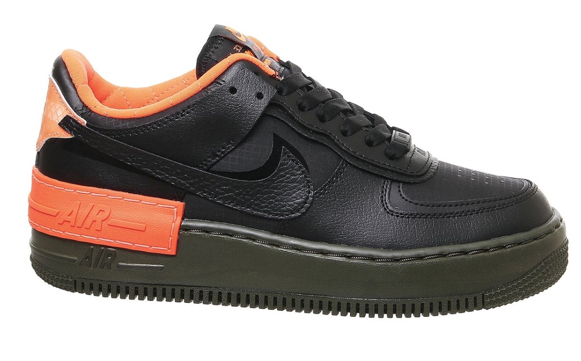 Nike Air Force 1 Shadow Black Orange