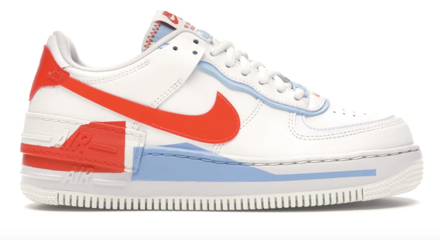 Nike Air Force 1 Shadow Summit White Team Orange