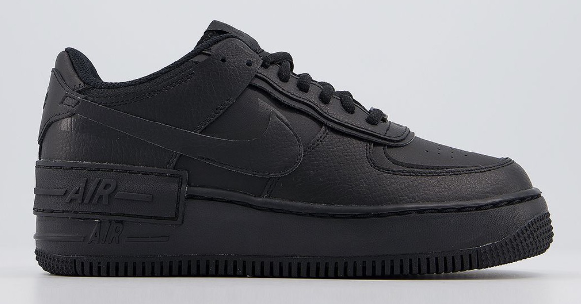 Nike Air Force 1 Shadow Triple BlackÂ 