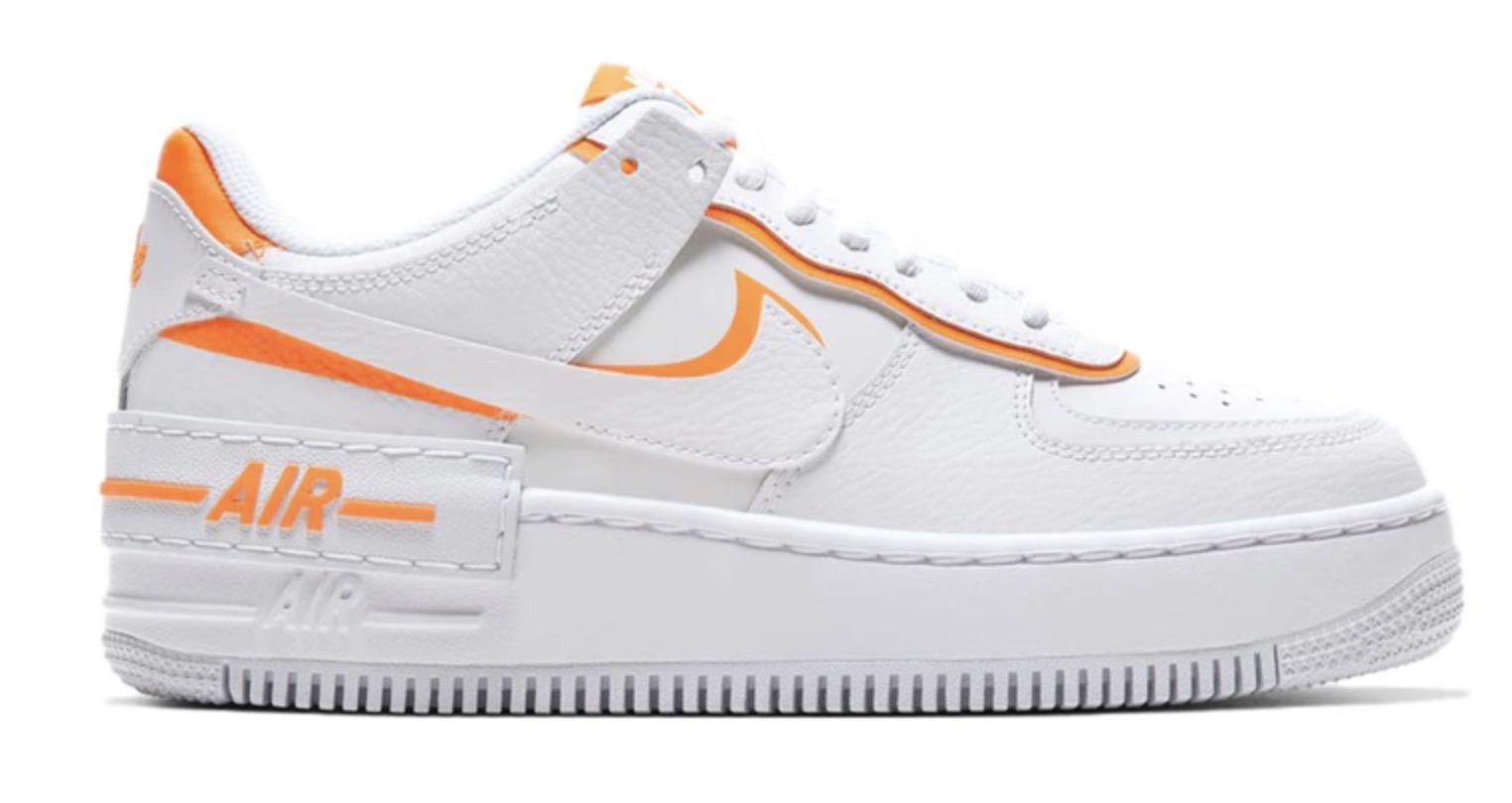 Nike Air Force 1 Shadow White Total OrangeÂ 