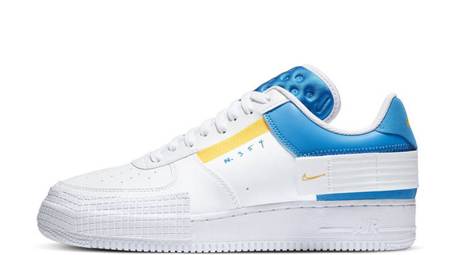 air force 1 blue and gold