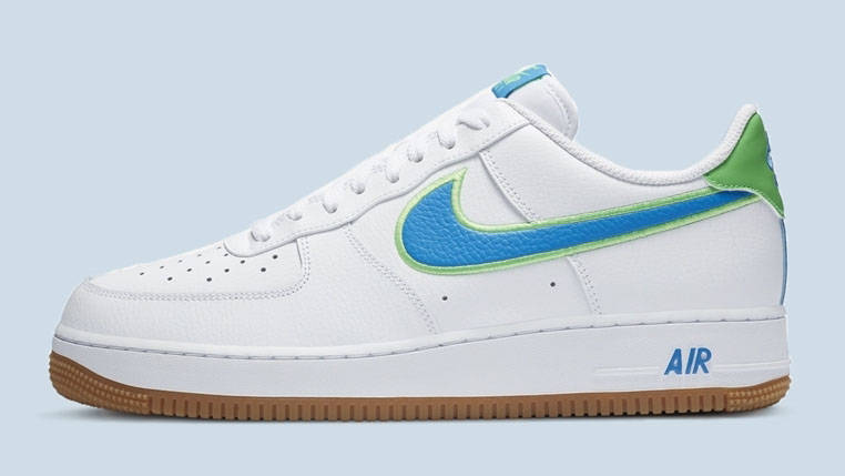 Nike Air Force 1 White Green Blue copy