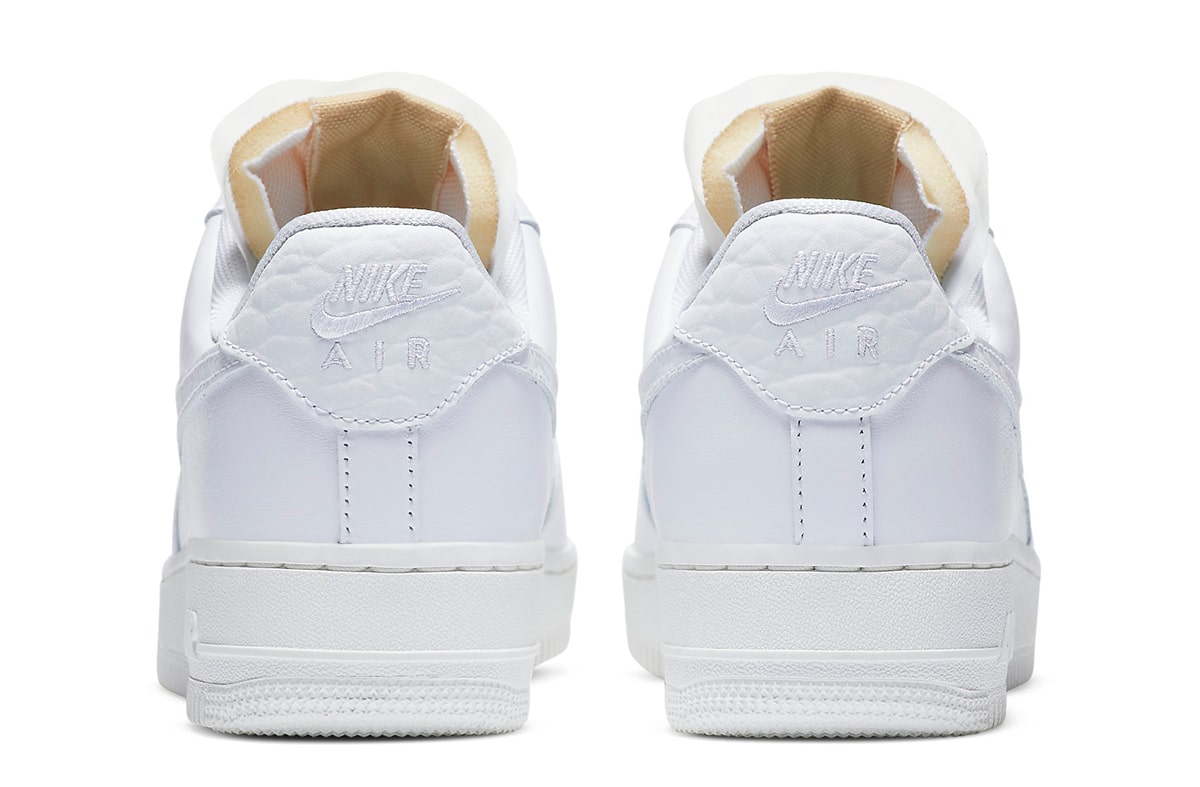 Nike Air Force 1 White Onyx heel