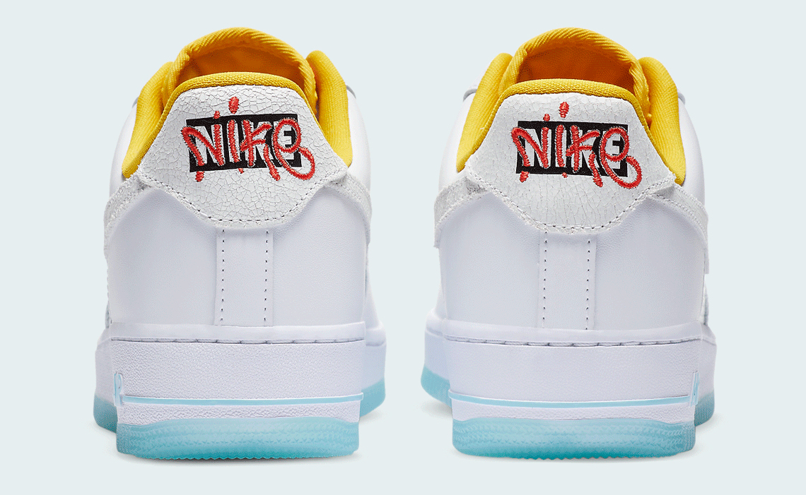 Nike Air Force 1 White Yellow