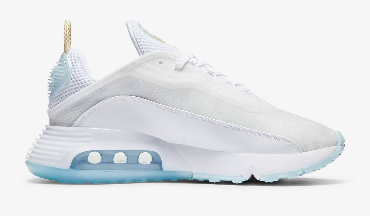 Nike Air Max 2090 White Glaicer Blue side