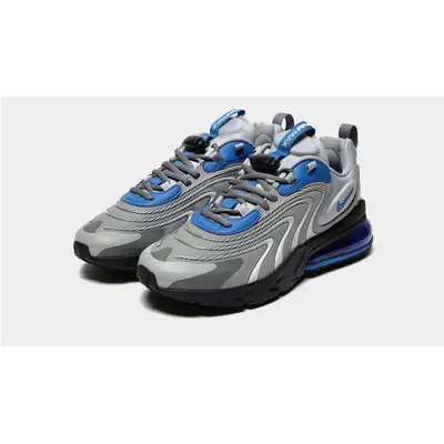 Nike Air Max 270 React Eng Men's Shoes Light Smoke Grey-Battle Blue  cj0579-001 