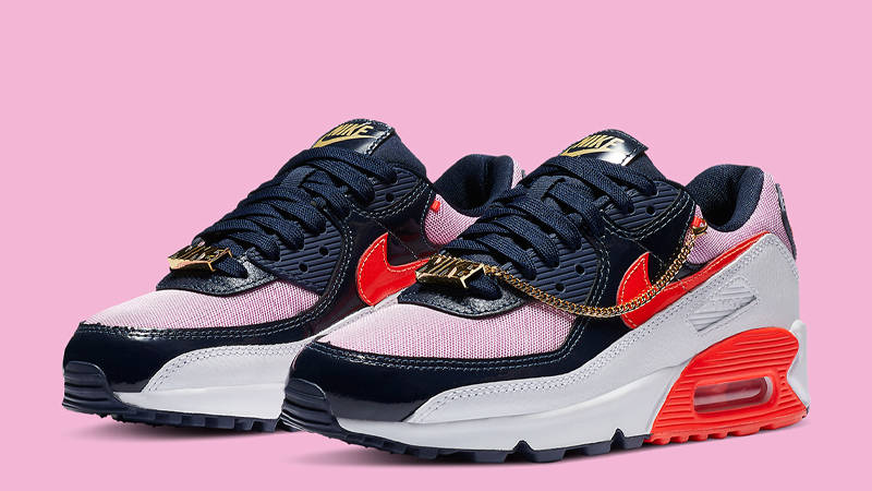Nike Air Max 90 Cuban Link Navy Pink
