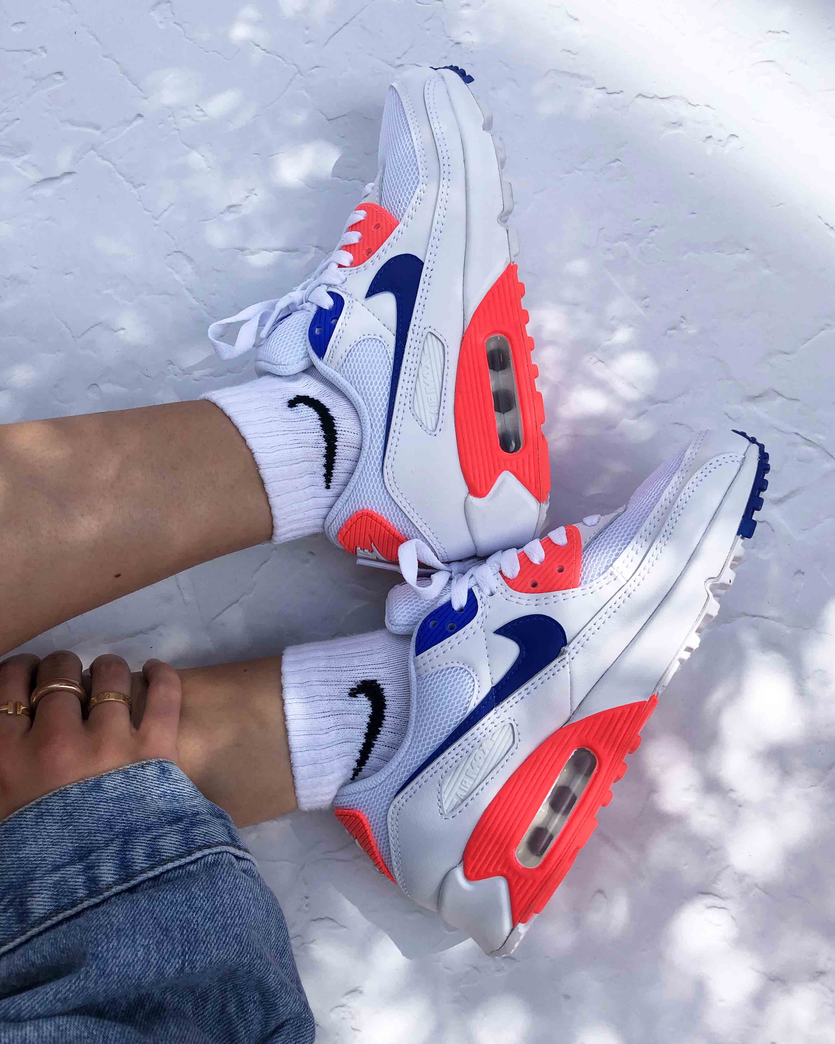 Nike Air Max 90 Flash Crimson Racer Blue 5