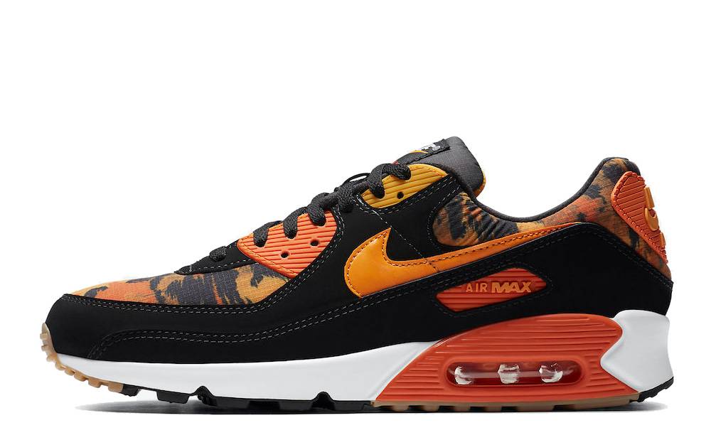 orange camo air max 90