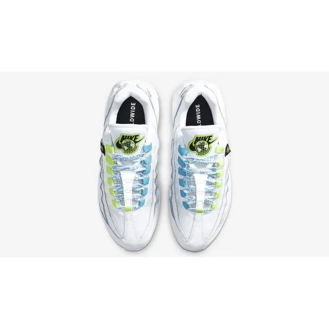 Nike duck Air Max 95 SE Worldwide White Volt Blue Fury Middle