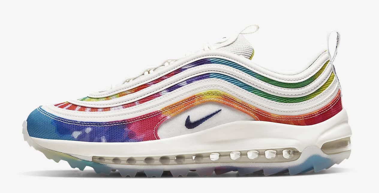 rainbow tie dye nike shoes