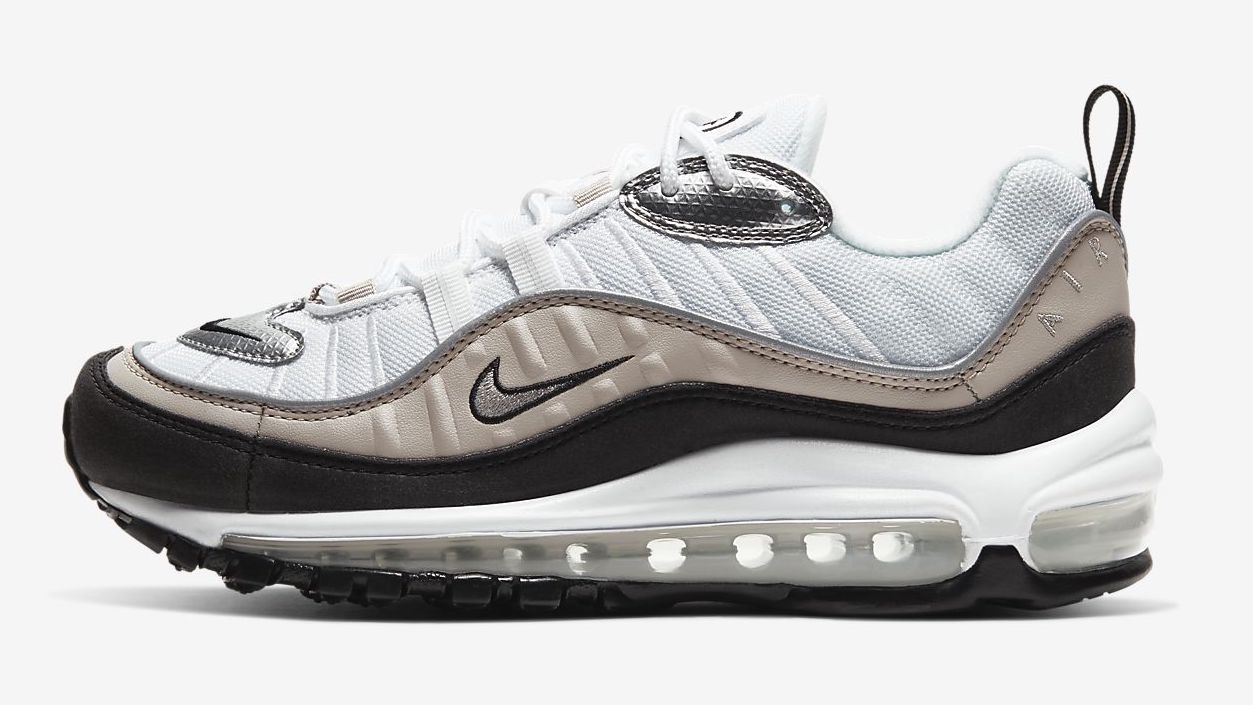 Nike Air Max 98 White Metallic Silver
