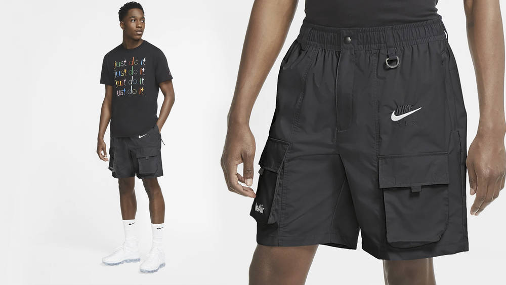 The Nike Air Men's Cargo Short is the Perfect Compliment to Any Sneaker The Nike Air Men's Short is the Perfect Compliment to Any Sneaker