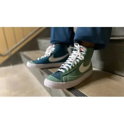 jade ash green nike blazers