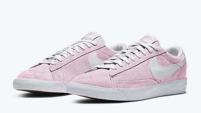 Pink nike blazer low best sale