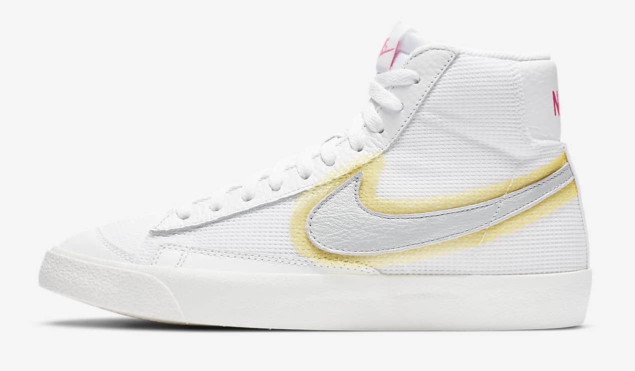 Nike Blazer Mid White Yellow