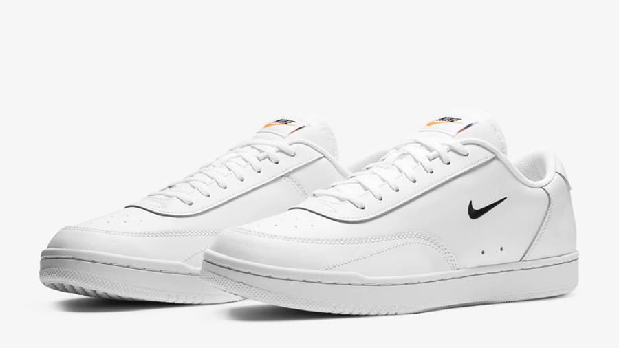 Nike Court Vintage White Total Orange Front