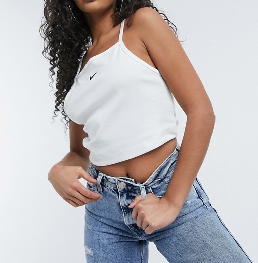 Nike Crop Top White e
