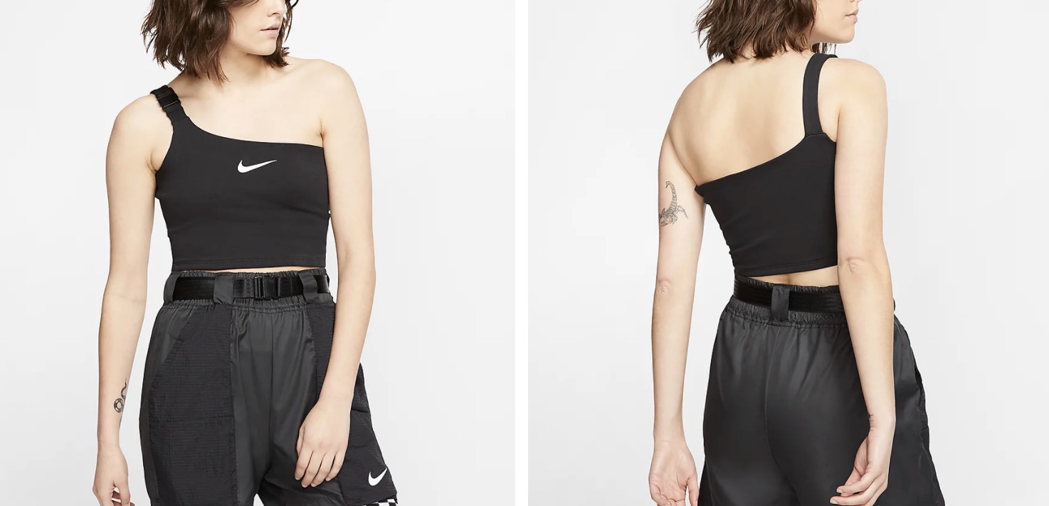 Nike Cropped Tank Top Black