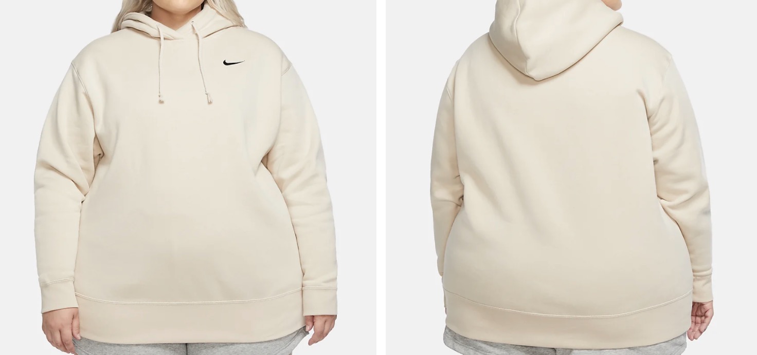 Nike Fleece Pullover (Plus) Cream