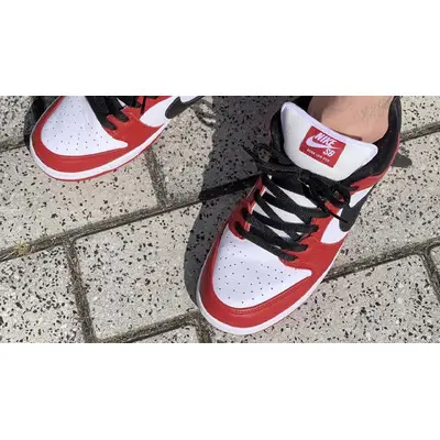 Nike SB Dunk Low Chicago On Foot Top