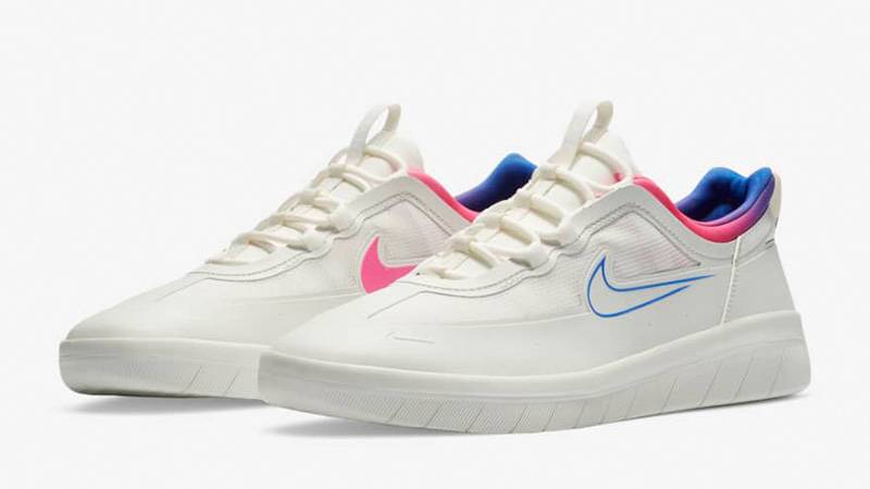 Nike SB Nyjah Free 2 White Pink Blast CU9220-100 front