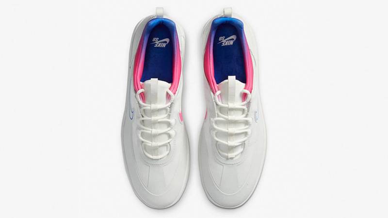 Nike SB Nyjah Free 2 White Pink Blast CU9220-100 middle