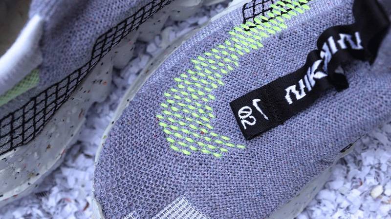 Nike Space Hippie 02 Trash Grey Volt Closeup