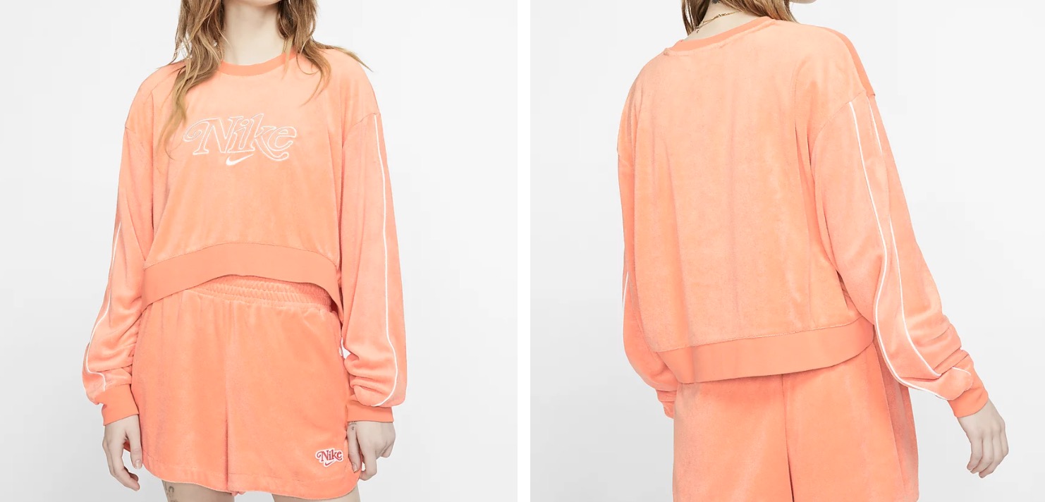 Nike Sportswear Crew orange.