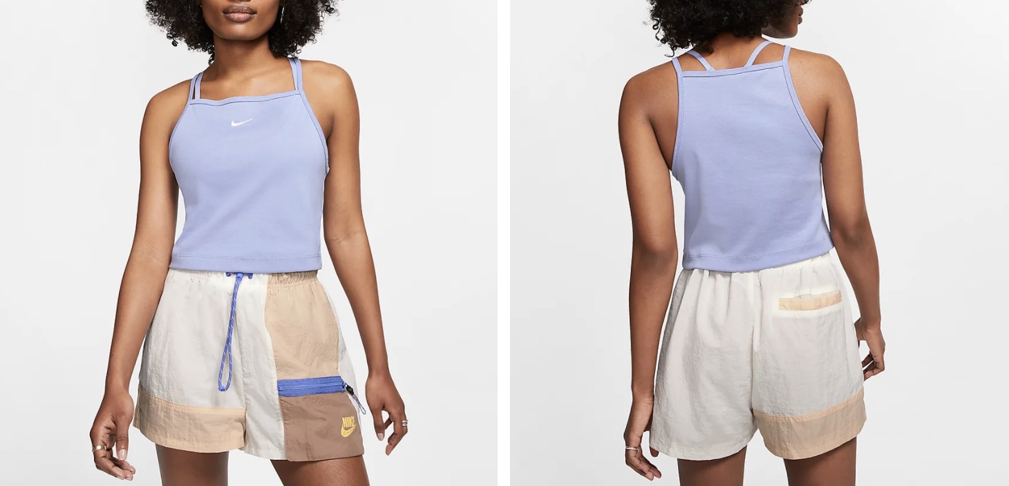 Nike Sportswear Essential Crop Top Blue